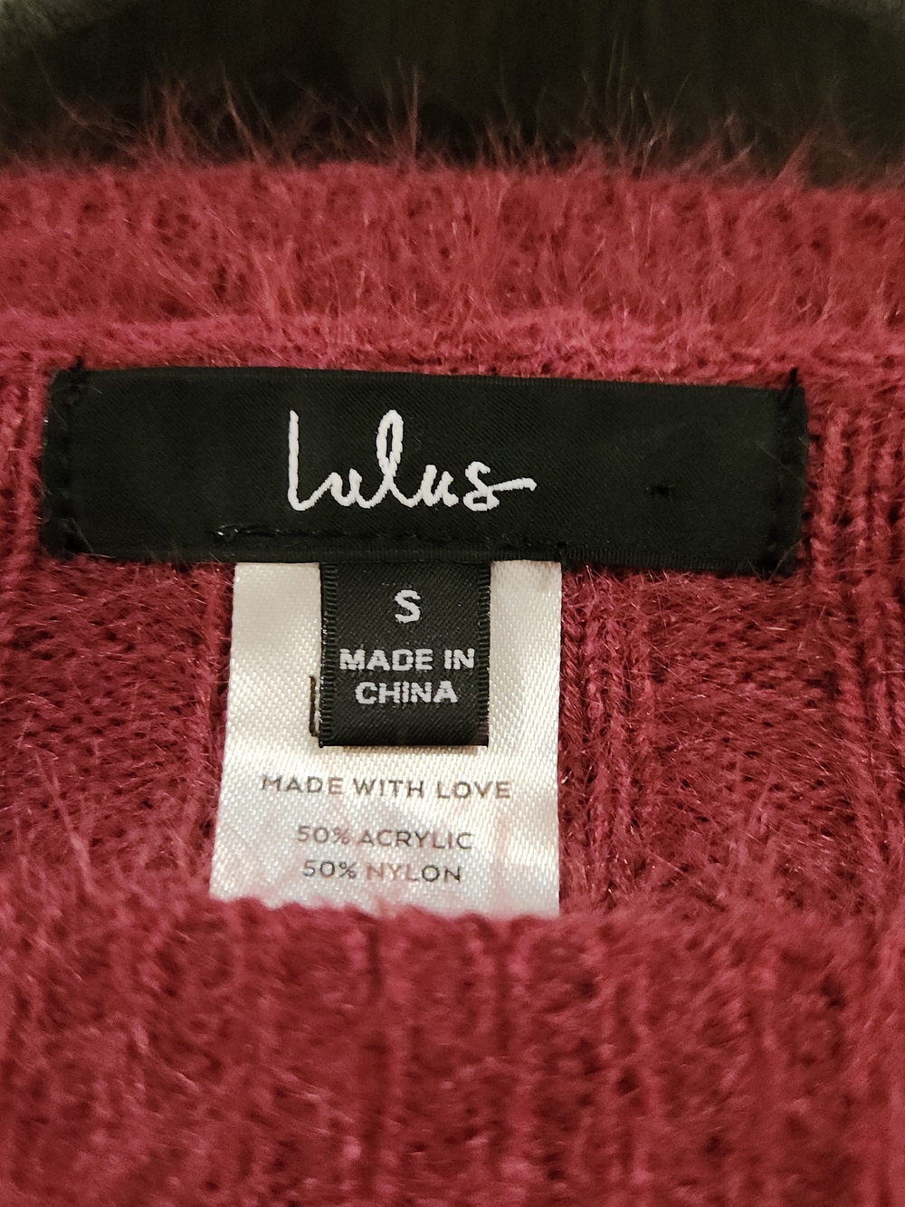 Lulu's Dusty Raspberry Ribbed 2 Piece Sweater - Picture 5 of 5